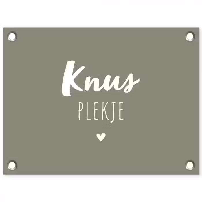 Spreuken - Knus plekje - Tekst - Zomer tuinposter los doek klein -3d