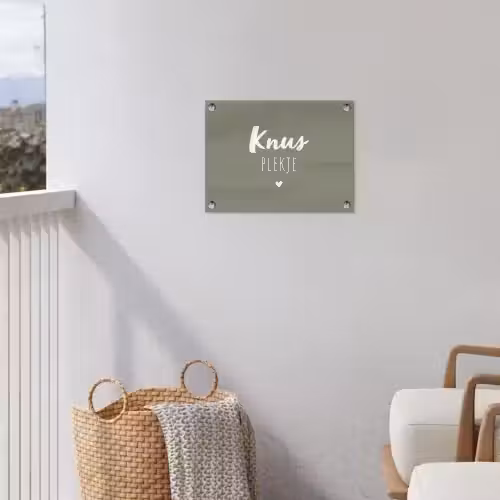 Spreuken - Knus plekje - Tekst - Zomer tuinposter los doek klein -sfeer8