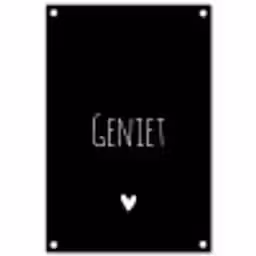 Spreuken - Geniet - Quotes tuinposter los doek klein -3d