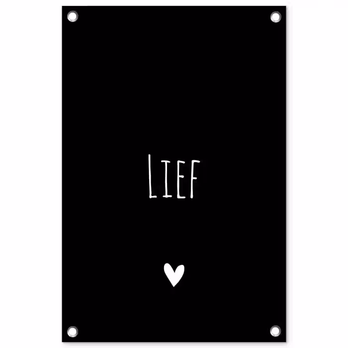 Spreuken - Lief - Quotes tuinposter los doek klein -3d