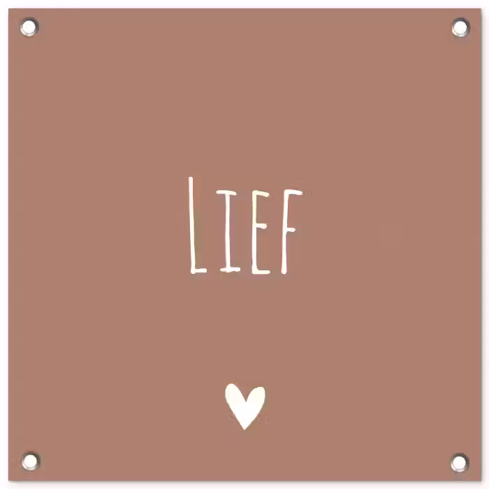Spreuken - Lief - Quotes tuinposter los doek klein -3d