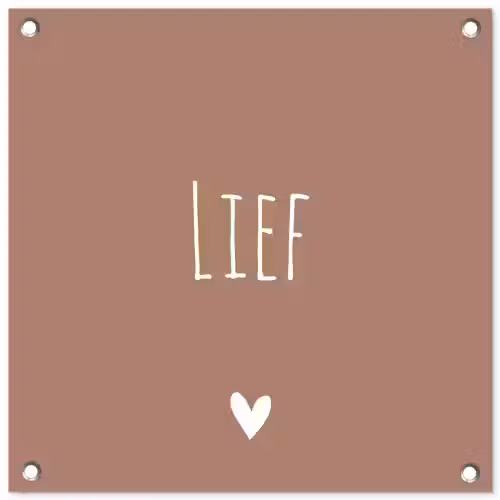 Spreuken - Lief - Quotes tuinposter los doek klein -3d