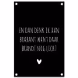 Spreuken - Quotes - En dan denk ik aan Brabant - Guus Meeuwis tuinposter los doek klein -3d