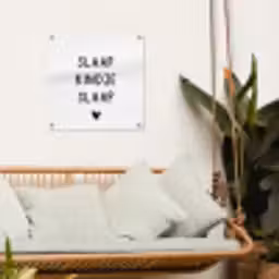 Spreuken - Quotes - Slaap kindje slaap tuinposter los doek klein -sfeer7