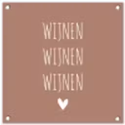 Spreuken - Wijnen wijnen wijnen - Quotes tuinposter los doek klein -3d