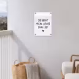 Spreuken - Jij bent mijn liever dan lief - Quotes tuinposter los doek klein -sfeer8