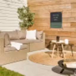 Quote - Groen - Grill - Zomer tuinposter los doek klein -sfeer4
