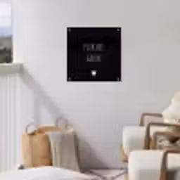 Quote - Spreuken - Pluk het geluk tuinposter los doek klein -sfeer8