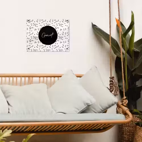Quotes - Geniet - Zomer - Tekst tuinposter los doek klein -sfeer7