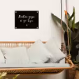 Quotes - Tuin - Buiten zijn is zo fijn - Tekst tuinposter los doek klein -sfeer7