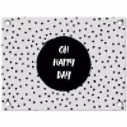 Quotes - Gelukkig - Tekst - Oh happy day tuinposter los doek klein -3d