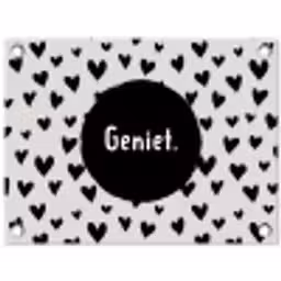 Quotes - Hartje - Tekst - Geniet tuinposter los doek klein -3d