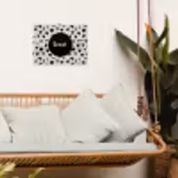 Quotes - Hartje - Tekst - Geniet tuinposter los doek klein -sfeer7