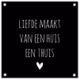 Quotes - Liefde maakt van een huis een thuis - Spreuken tuinposter los doek klein -3d
