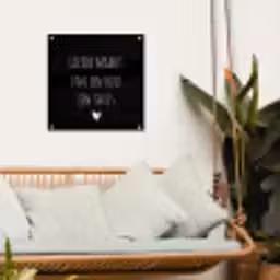 Quotes - Liefde maakt van een huis een thuis - Spreuken tuinposter los doek klein -sfeer7