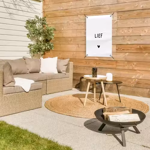 Quotes - Lief - Spreuken tuinposter los doek klein -sfeer4