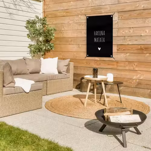 Quotes - Spreuken - Hakuna matata tuinposter los doek klein -sfeer4
