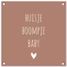 Quotes  - Spreuken - Huisje boompje beestje tuinposter los doek klein -3d