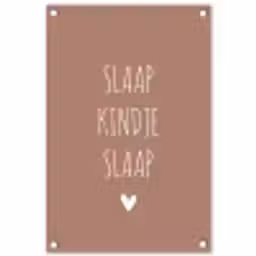 Quotes - Spreuken - Slaap kindje slaap tuinposter los doek klein -3d