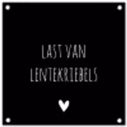 Quotes - Spreuken - Lentekriebels tuinposter los doek klein -3d
