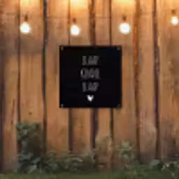 Quotes - Slaap kindje slaap - Spreuken tuinposter los doek klein -sfeer1