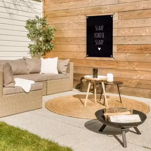 Quotes - Slaap kindje slaap - Spreuken tuinposter los doek klein -sfeer4