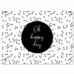 Quotes - Tekst - Oh happy day - Geluk tuinposter los doek klein -3d