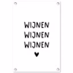 Quotes - Wijnen wijnen wijnen - Spreuken tuinposter los doek klein -3d
