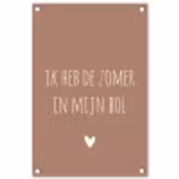 Spreuken - Ik heb de zomer in mijn bol - Quotes - André Hazes tuinposter los doek klein -3d