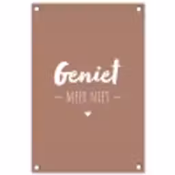 geniet-roze-2-3 tuinposter los doek klein -3d