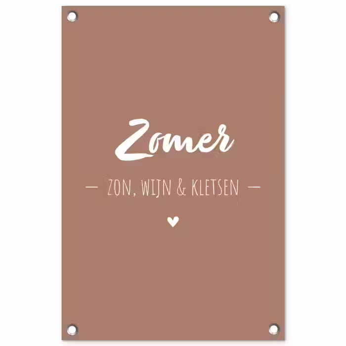 zomer-roze-2-3 tuinposter los doek klein -3d