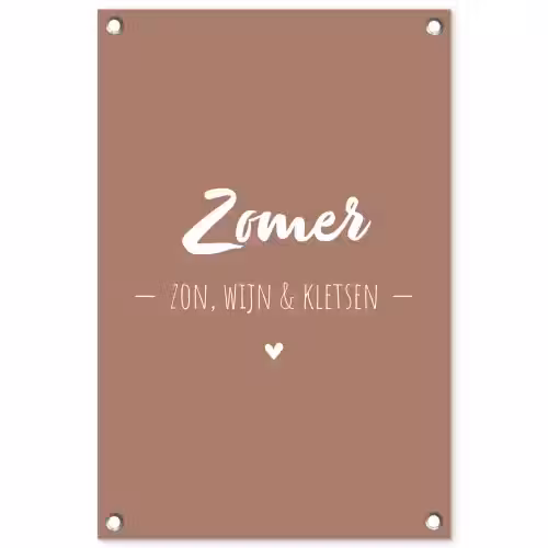 zomer-roze-2-3 tuinposter los doek klein -3d