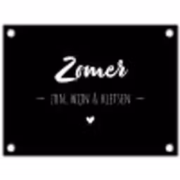 Zomer, zon, wijn & kletsen - Tekst - Zomer - Wijn - Quotes tuinposter los doek klein -3d
