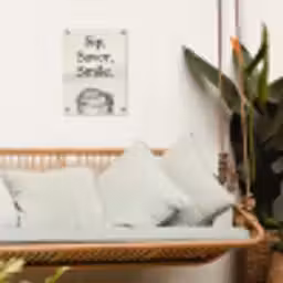 Tekst - Glas - Getekend - Citroen tuinposter los doek klein -sfeer7