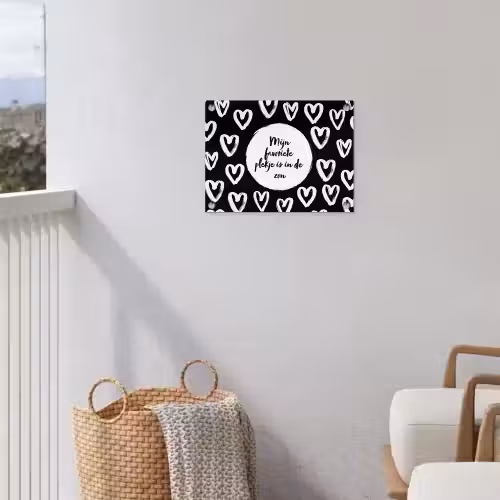 Tekst - Mijn favoriete plekje is in de zon - Quotes - Zomer - Zon tuinposter los doek klein -sfeer8