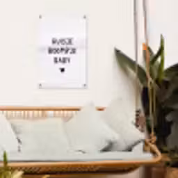Huisje boompje baby - Spreuken - Quotes tuinposter los doek klein -sfeer7