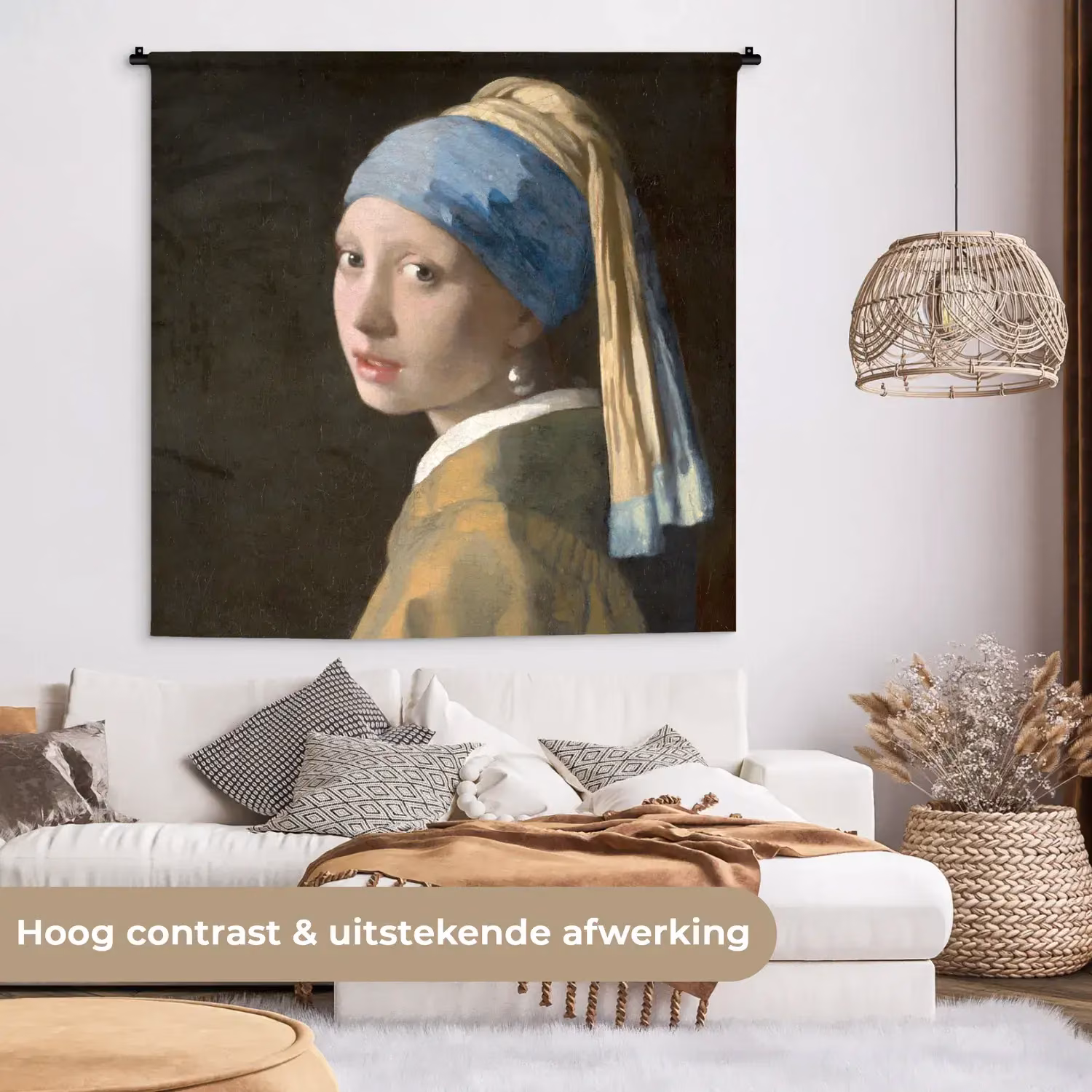 Wall hanging – Girl with a Pearl Earring – Painting by Johannes Vermeer