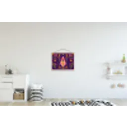 Kever - Felgekleurd - Bloemen - Bladeren textielposter latten blank klein -kinderkamer