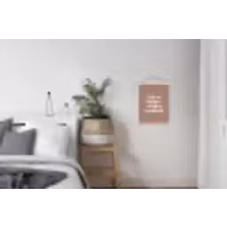 Cocktail - Tekst - Patroon - Wit textielposter latten blank klein -woonkamer