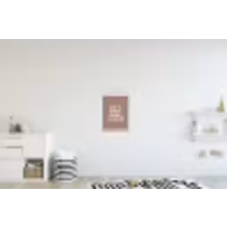 Cocktail - Tekst - Patroon - Wit textielposter latten blank klein -kinderkamer