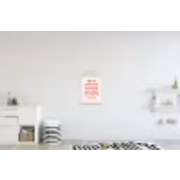 Quote - Sterren - Rood - Memories textielposter latten blank klein -kinderkamer