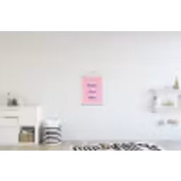 Tekst - Blauw - Keuken - Kader textielposter latten blank klein -kinderkamer