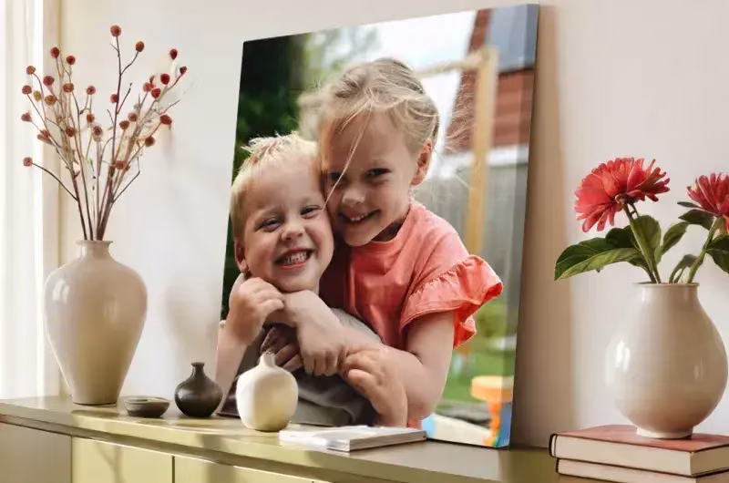 Your own photo on a canvas painting