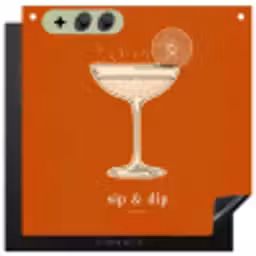 Cocktail - Oranje - Zomer - Quote Inductie beschemer met haakjes middel -3d