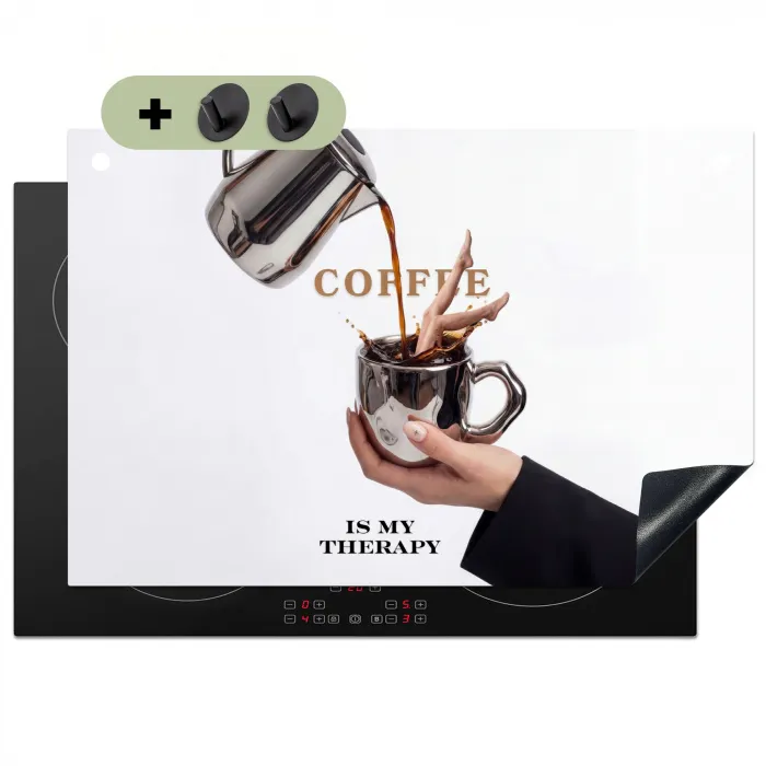 Koffie - Mok - Kan - Therapie Inductie beschemer met haakjes klein -3d