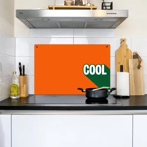 Cool - Oranje - Groen Inductie beschemer met haakjes klein -sfeer2