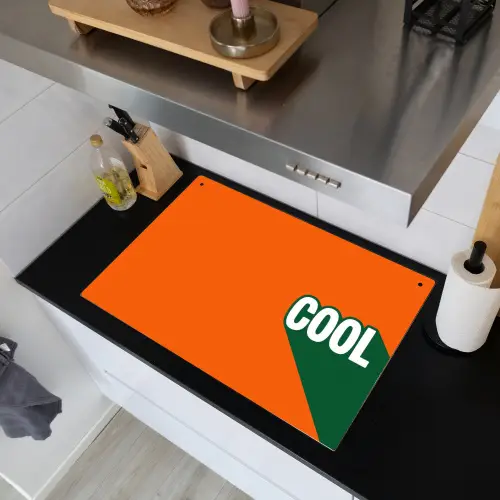 Cool - Oranje - Groen Inductie beschemer met haakjes klein -sfeer1