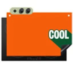 Cool - Oranje - Groen Inductie beschemer met haakjes klein -3d
