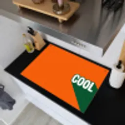 Cool - Oranje - Groen Inductie beschemer met haakjes klein -sfeer1