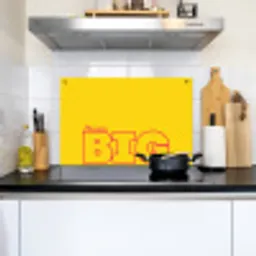 Dream big - Geel - Grafisch Inductie beschemer met haakjes klein -sfeer2